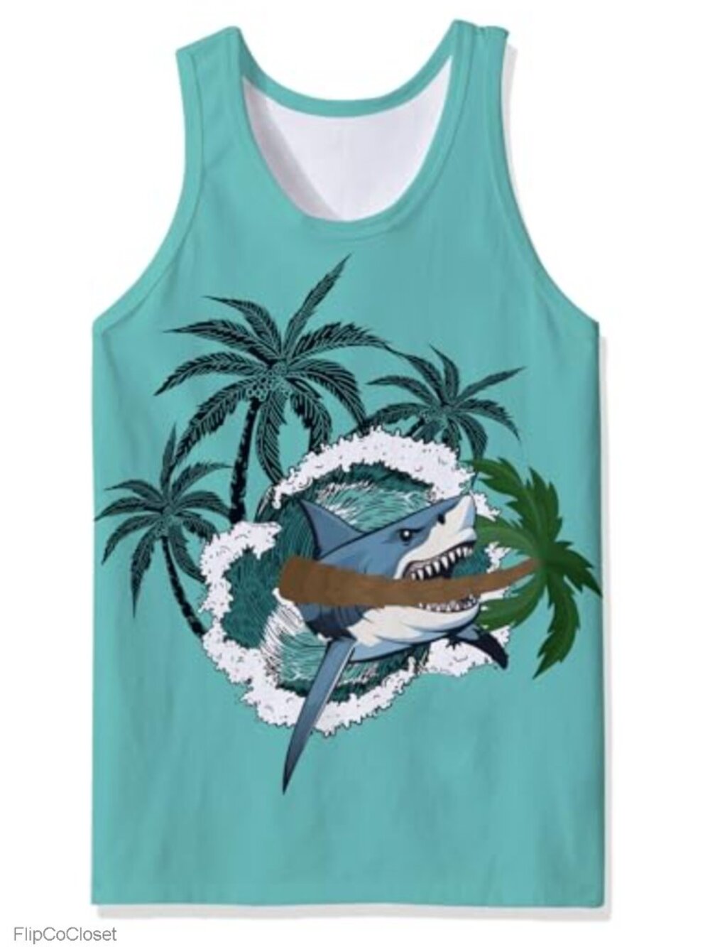 Men's Funny Graphic Sleeveless Muscle Tank Top Novelty Beach Gym Shirt